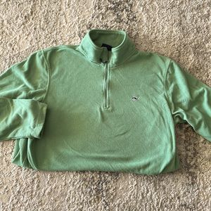 Mens VINEYARD VINES MINT GREEN 3/4 zip